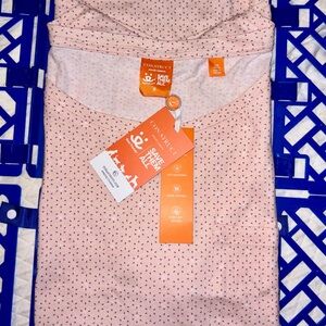 Construct Women's Pink Printed Pajama Top with Front Pocket #protectthepaw